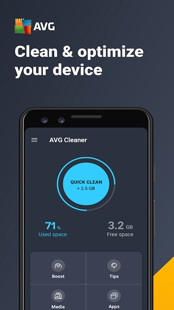 AVG Cleaner app detail