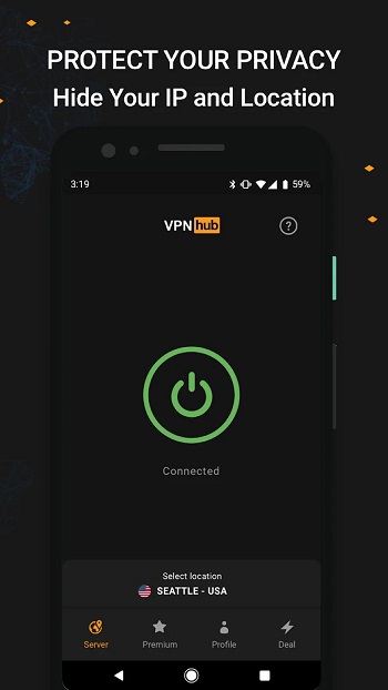 VPNhub app detail