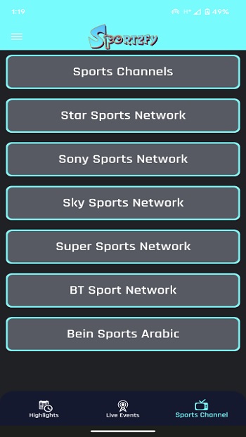 sportzify tv apk download