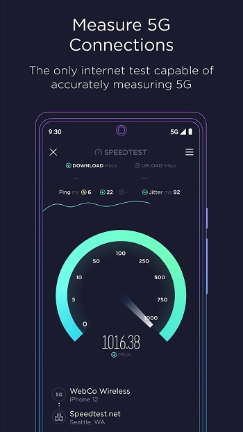 Speedtest app detail