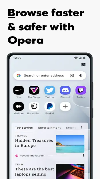 Opera Mini app detail