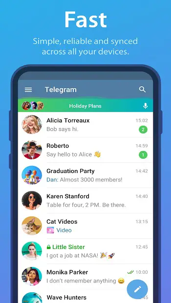 Telegram app detail