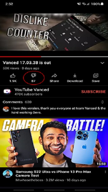 YouTUbe ReVanced APP Detail